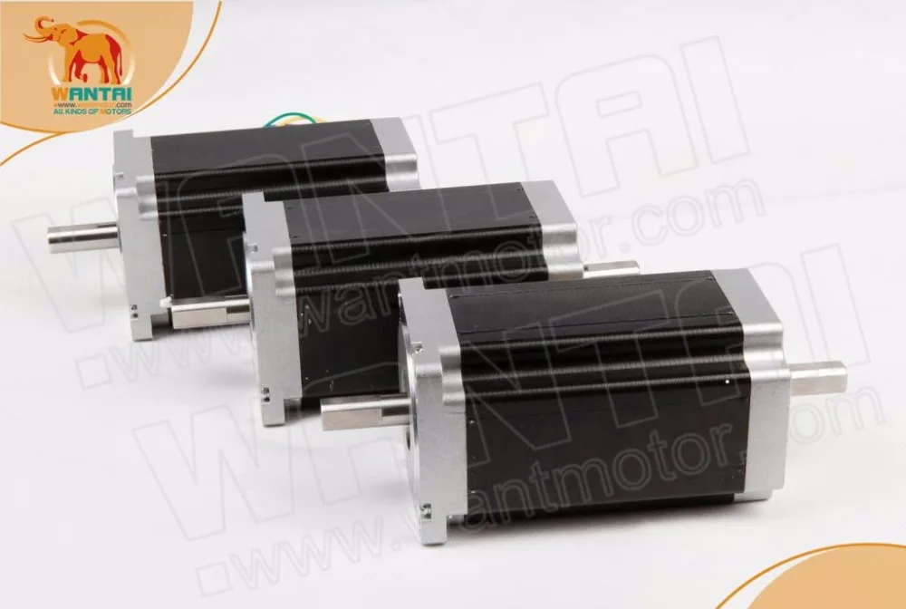ЕС Бесплатная доставка! 3 оси Nema34 шаговый двигатель WT86STH118 6004B двойной вал 1232oz +