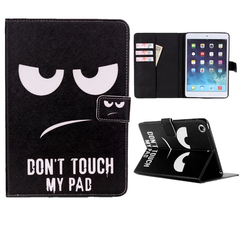 For Mini iPad Mini 2 3 1 Case Smart Wallet Flip PU Leather Silicone Stand Case Girl Kids Gift Protect Full Body Tablet Covers (4)