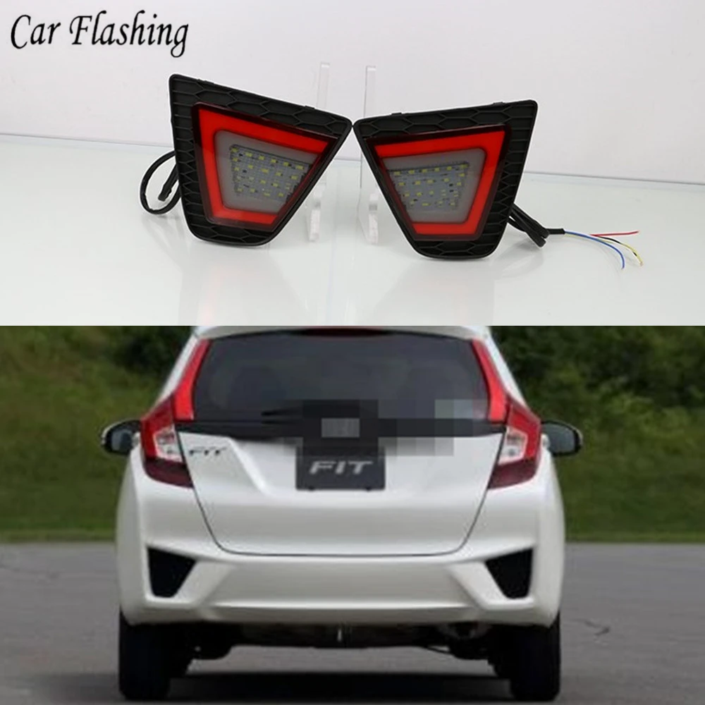 Автомобильная проблесковая 1 комплект для Honda Fit Jazz 2014 2015 2016 2017 светодиодный
