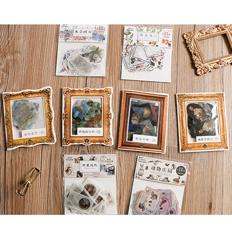 

Infeel.me vintage Collecting Memory paper diary sticker Decoration label 1 lot = 1 pack = 40 pcs