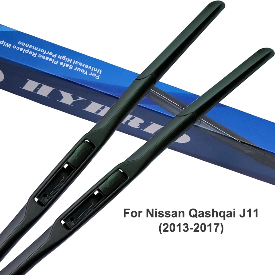 

For Nissan Qashqai 2010 2008 2011 2007 J10 J11 Car Windscreen Wiper Blades Fit Hook Arms From 2007 to 2017 Car Accessories