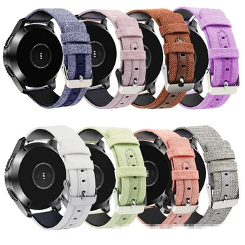 

Gear S3 Frontier strap for Samsung Galaxy Watch 46mm band Smart watch Bracelet 22mm Nylon+Leather strap Samsung Gear S 3 Classic