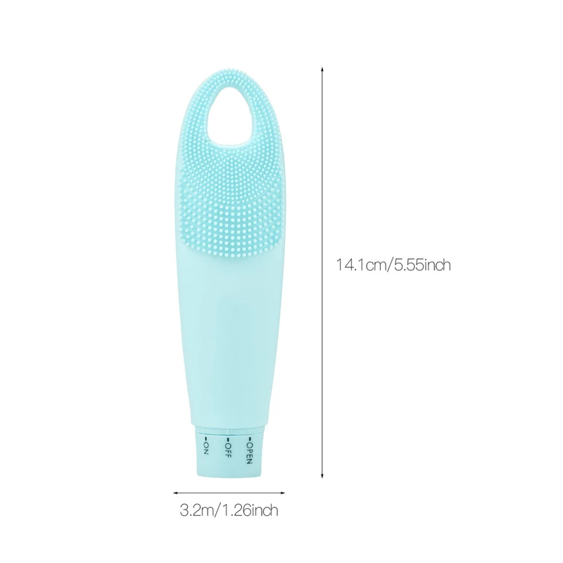 USB Facial Cleaning Massage Sonic Face Washing BrushWaterproof Silicone Face Cleanser Wrinkle Remover Device Skin Cleaner Care