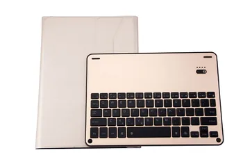 

Smart Case for Apple iPad 9.7 2017 2018 Air 1 Air 2 A1822 A1893 Backlit Aluminum Alloy Wireless Bluetooth Keyboard Cover +pen