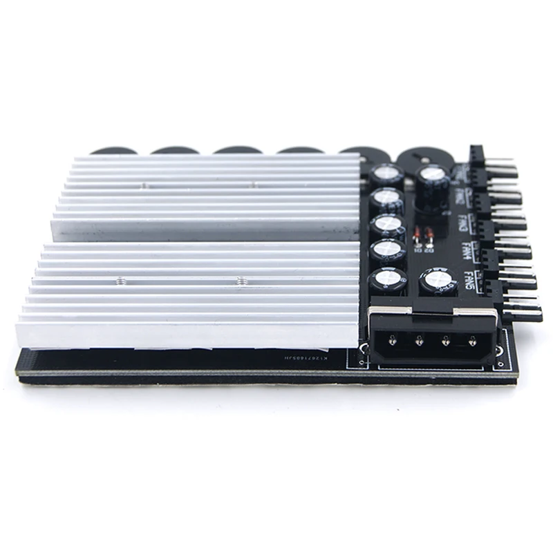 En-مختبرات 6 قناة 3 دبوس 4 دبوس حالة الكمبيوتر cpu تبريد مروحة سرعة تحكم w/المطاط المدعومة الصنبور ل pc حالة الداخلية و التعدين