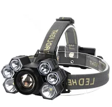 30W USB Rechargeable Headlight Headlamp T6 LED Head Lamp Flashlight Torch Head Light Lantern 18650 Battery super 45000lm usb 9 led led headlamp headlight head flashlight torch xm l t6 head lamp rechargeable for 18650 battery