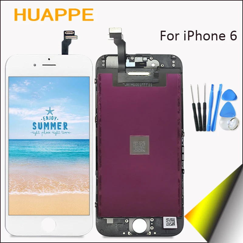 Prix pour Haute qualité aaaa aucun pixel mort d'affichage pour apple iphone 6 LCD Écran Tactile de Remplacement Avec Digitizer 4.7 pouces Blanc noir Prix pour Haute qualité aaaa aucun pixel mort d'affichage pour apple iphone 6 LCD Écran Tactile de Remplacement Avec Digitizer 4.7 pouces Blanc noir