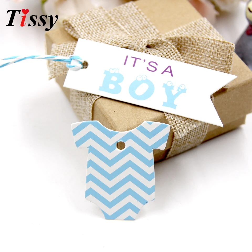 100PCS Boy&Girl Paper Tags Creative Paper Card Tag Labels DIY Crafts For Baby Birthday Party Decorations Baby Shower Supplies