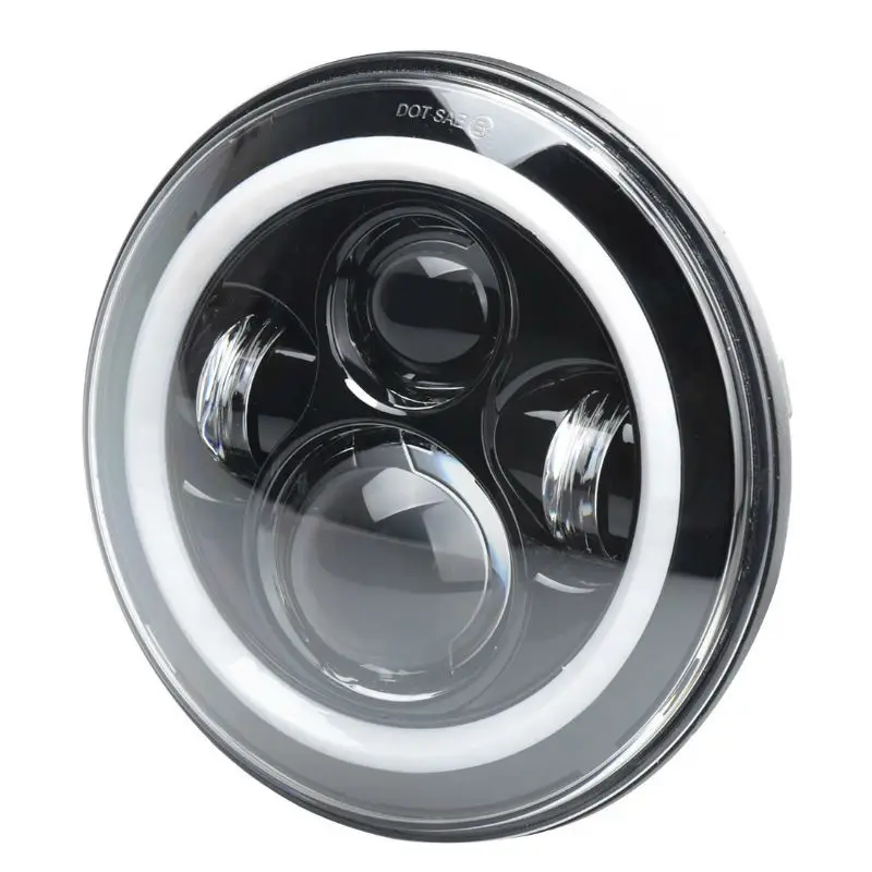 7 Inch Round Cree LED Headlights White2800