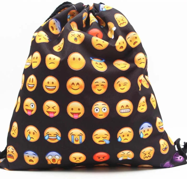 

2019 new fashion Women unicorn Backpack 3D printing travel softback women mochila drawstring bag School girls backpacks