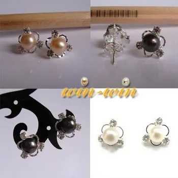 

FREE SHIPPING Fashion Freshwater Pearl Stud Earrings Jewelry Jewellery Unique/Nice/Charmful Earring