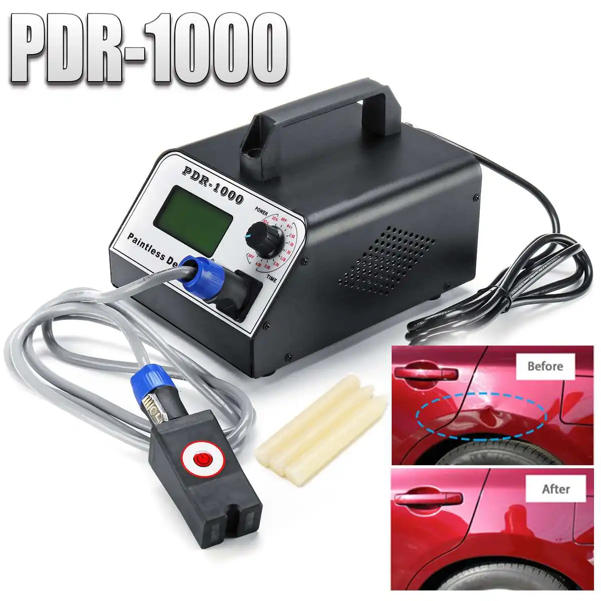 

Induction Heater Car Dent Repair Paintless Remover for Removing Dents 1000W Hot Box Tool Set for Car Body Repair 220V/110V