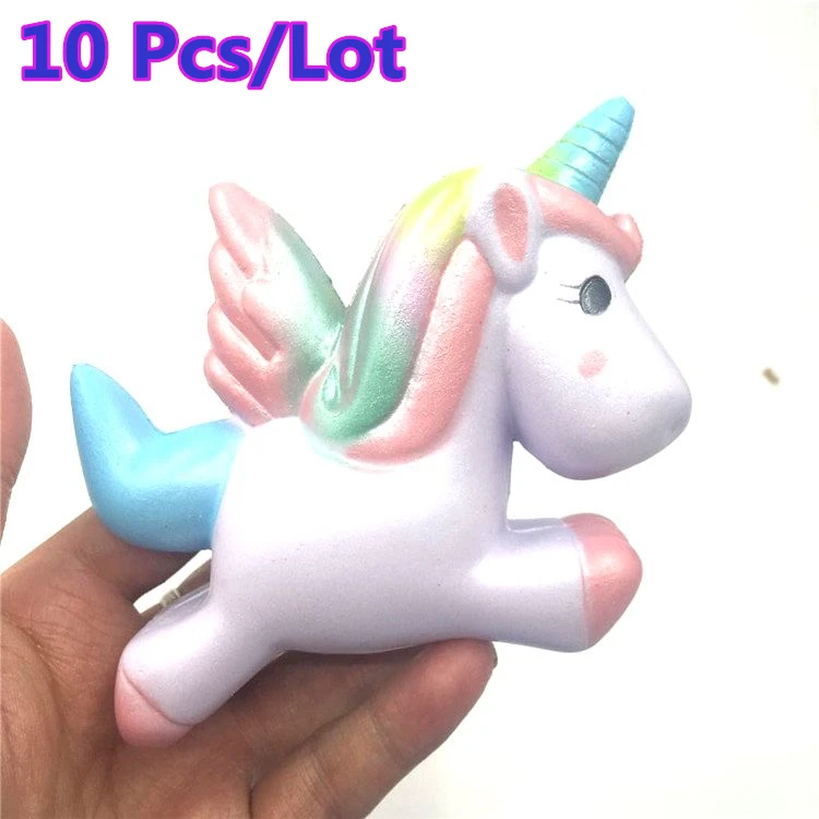 10Pcs/Lot New Original Jumbo Kawaii Unicorn Squishy Slow Rising Cute Phone Strap Pendant Soft ...