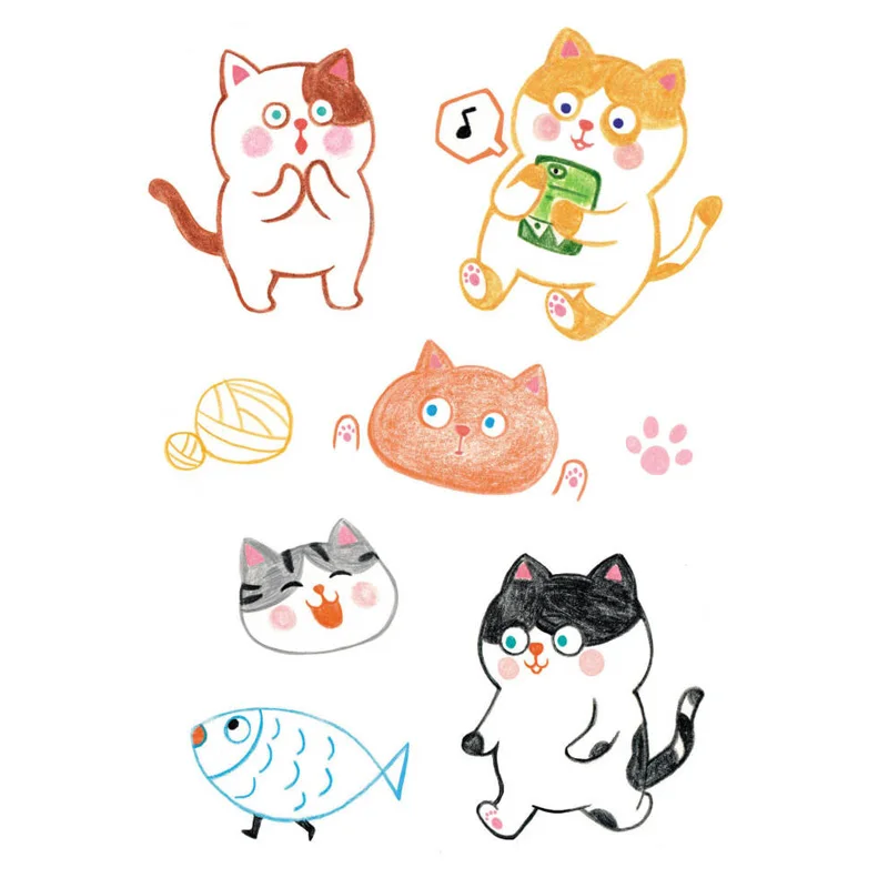 2 шт. Cosas Kawaii месяц Сова DIY Uncut Autocollant канцелярские Скрапбукинг наклейка для планировщика милые Путешествия Пуля журнал поставок - Цвет: sz14009