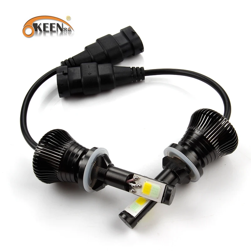 2 шт. двухцветсветильник светодиодные лампы H4 h7 H1 H3 9005 9006 H8 6000k|led headlight kit|headlight kith8