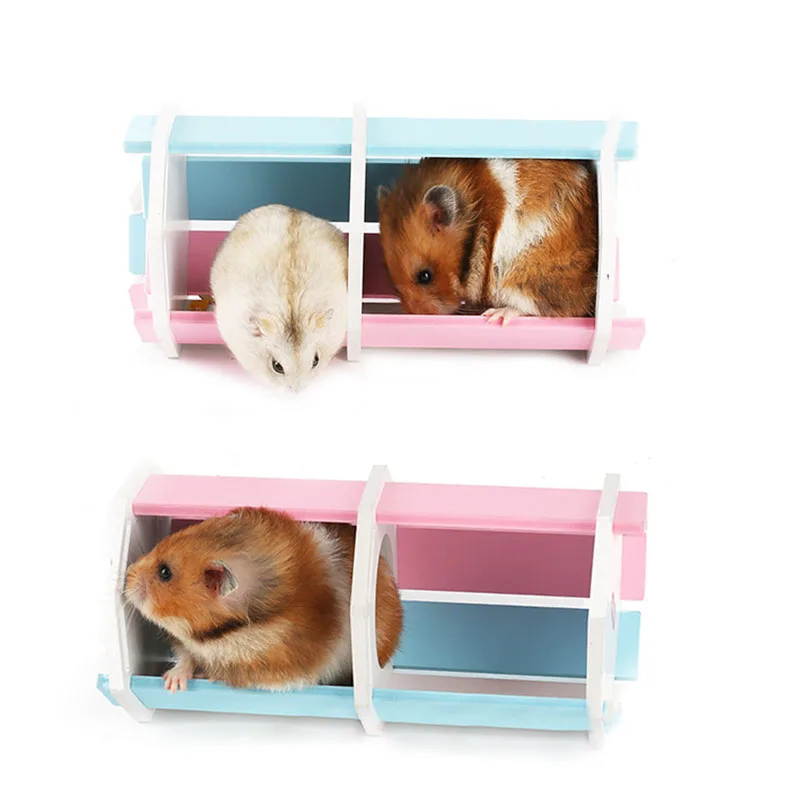 Hamster Wooden House Detachable Small Pet Cage Durable Waterproof Safe