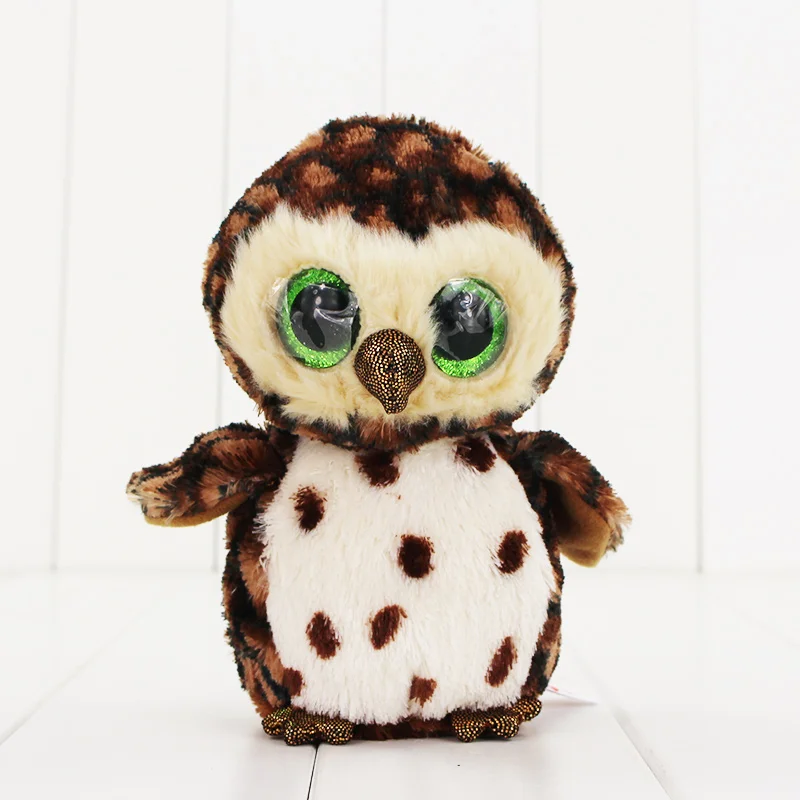 15cm Ty Beanie Boos Big Eyes Plush font b Toy b font Doll Colorful Owl TY