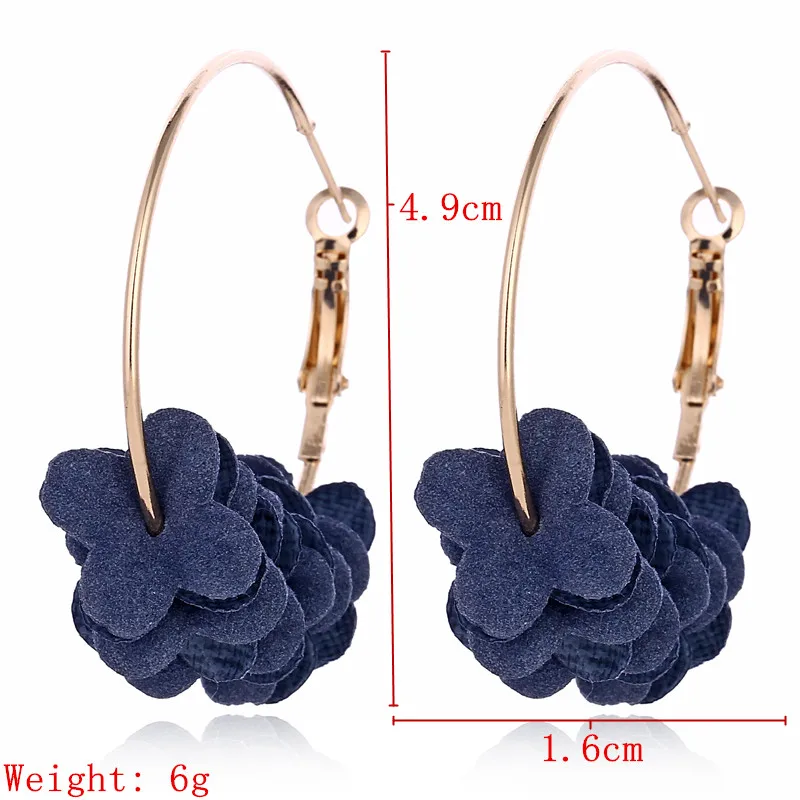 Kuziduocai Новые популярные модные ювелирные изделия Bijoux Sweety большой круг элегантные