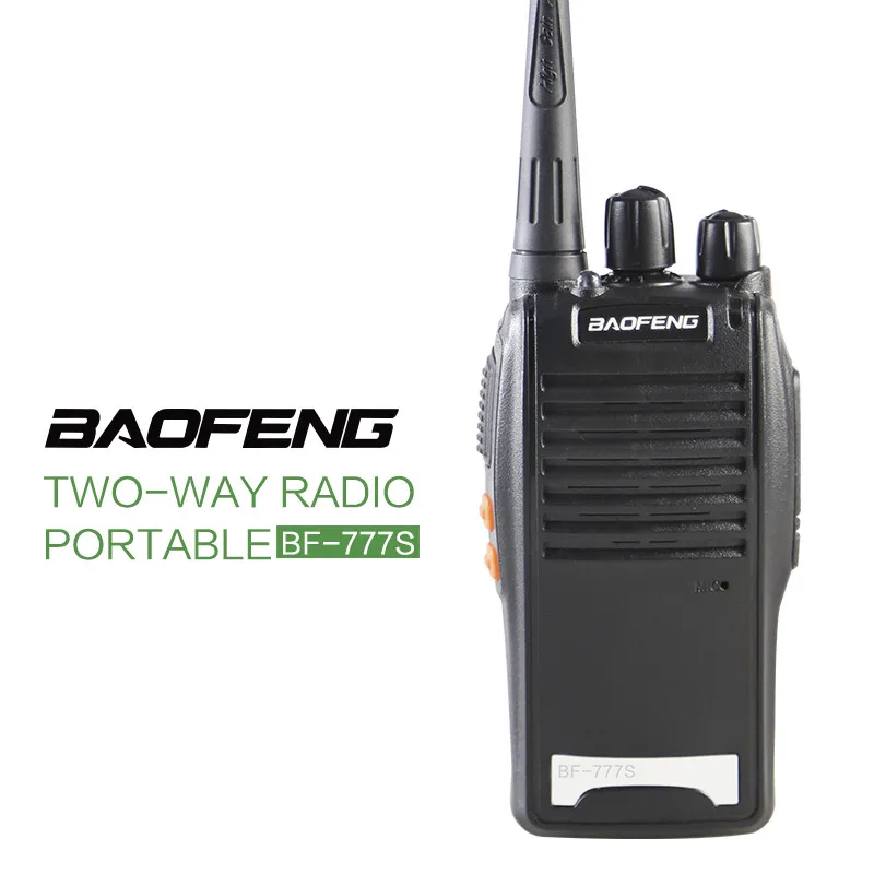 

2PCS Original BaoFeng BF-777S Two-way Radio UHF 400-470MHz 5W Waterproof Walkie Talkie Portable Radio