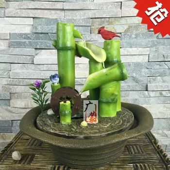 

Small bamboo water bonsai furnishings Home Furnishing office computer desktop decoration Feng Shui decoration ideas