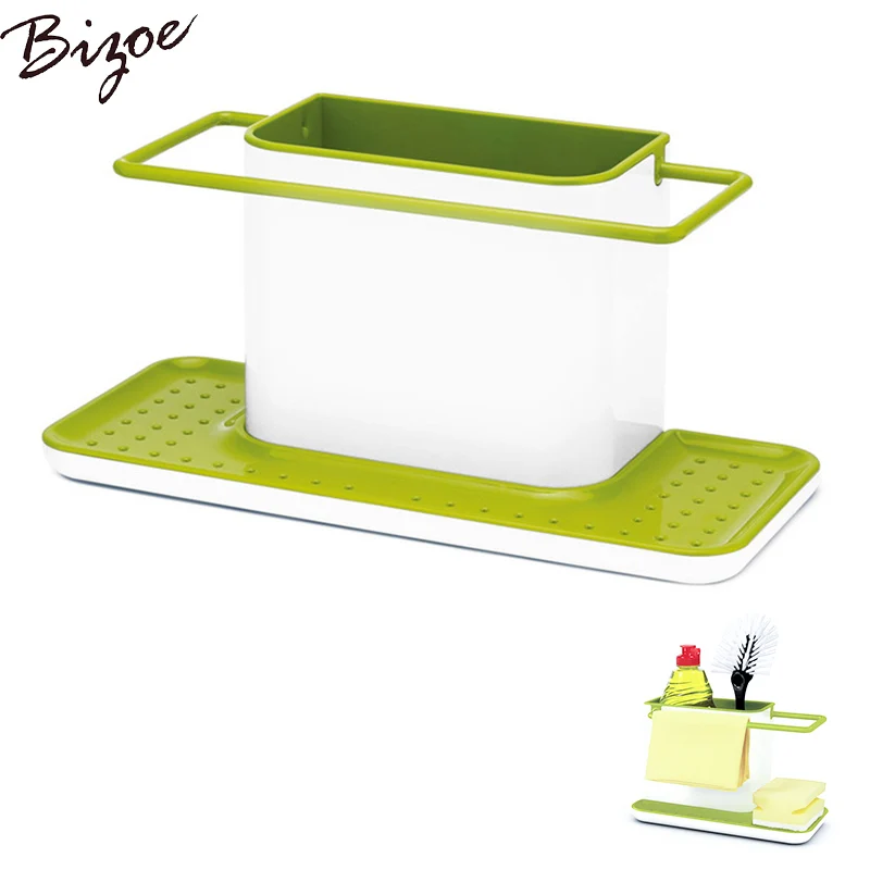 والنفس استنزاف بالوعة المعونة المنظم فرشاة الإسفنج تنظيف القماش حامل المطبخ تخزين استنزاف رف الأسود الأخضر