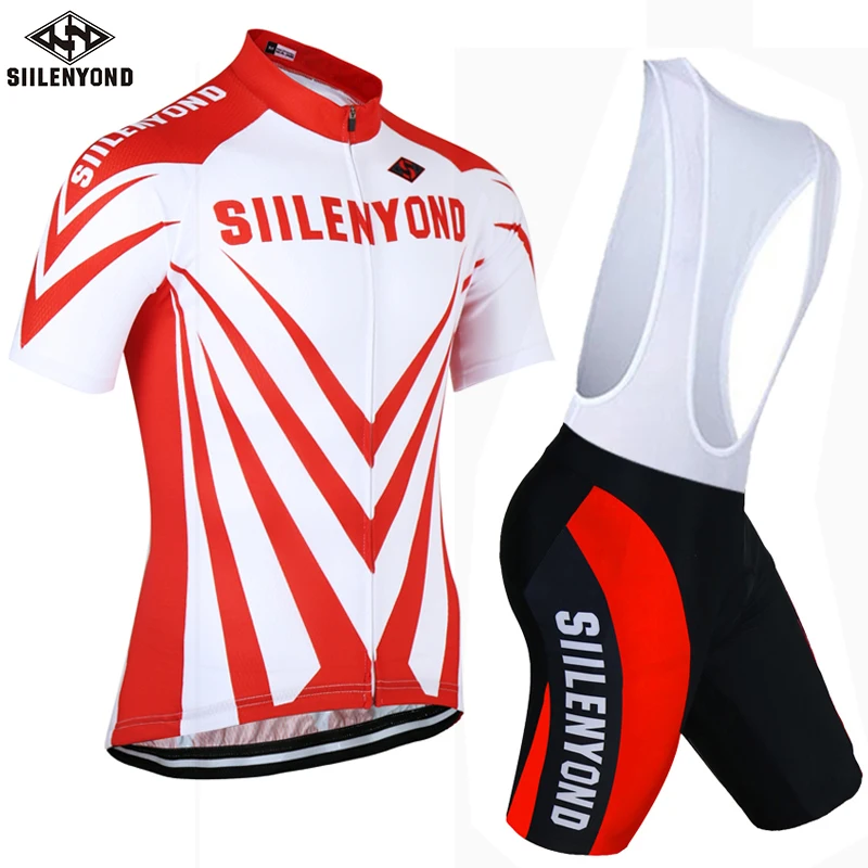 

SIILENYOND Pro Bike Team Cycling Clothing Men ropa ciclismo Summer mtb Cycling Jersey Set Breathable Bicycle Wear uniforme Suits