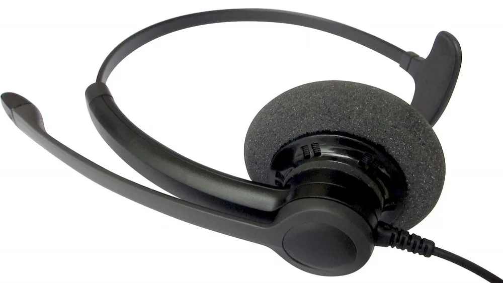 Professional Noise Canceling Call Center Office Phone Headset with 2