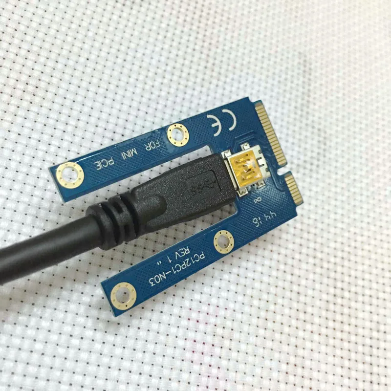 Мини PCIe 1x для PCI Express x16 Riser Card для ноутбука внешняя видеокарта GDC Miner Mini PCIe для PCI-e слот для майнинга BTC