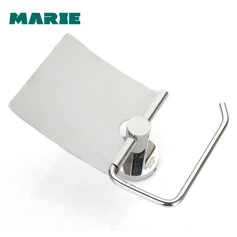Stainless Steel Toilet paper Holder Wall Mount Toilet Tissue Paper Holder Bathroom Roll Paper Holder