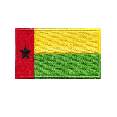 Африканский Национальный флаг железа на заплатка, вышивка, лоскутный для одежды горячие аппликации мотивы нашивка-аппликация для одежды - Цвет: guinea-bissau
