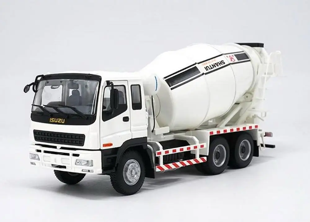 

1/35 ISUZU SHANTUI CHINA Concrete Mixer Truck Diecast Car Model Collection