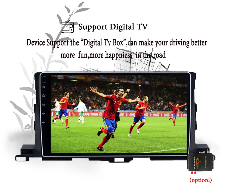 Excellent Android 9.0 Octa Core 4GB RAM 64G Car DVD GPS Navi For Toyota Highlander/XU50 Series/Kluger 2014-2018 Radio Stereo Audio Video 3