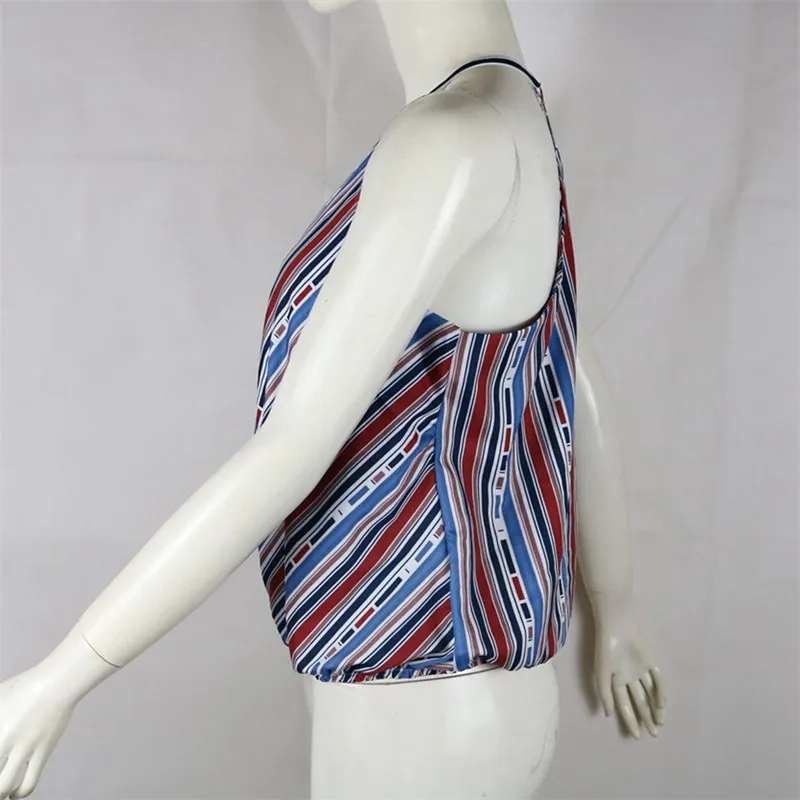 2018 Sexy Striped Vests New Women Camis Tops Tees (2)