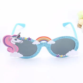 

1pc Shiny Blue Unicorn Party Funny Glasses Party Supplies Boy Girl Adult Sunglasses Photobooth Props Wedding Supplies Decoration