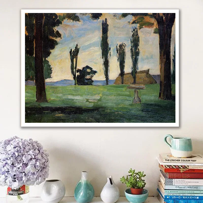 

diy painting by numbers Paul Cezanne Paul Landscape living room impressionism dencorative paint adult hand drawing