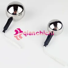 Electrosex Monopolar Electrode Lollipop Anal Ball Steel Hollow Adult Estim Play Unit Adult Sex Products
