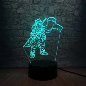 

NEW Game role Carry big knife 3D Lamp 7 Color Change LED Mood Night Light for Boys Brothers Child Xmas Birthday Toy Gifts