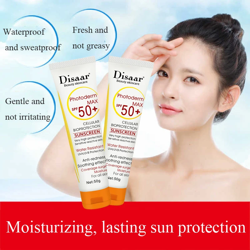 Disaar SPf50 солнцезащитный крем отбеливающий долговечный UVA UVB защита от излучения
