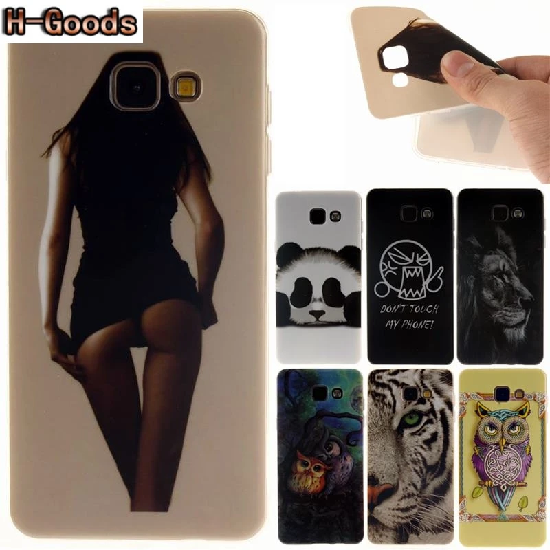 H-Goods For Samsung Galaxy A5 Case Silicone Back Cover for 6 2016 2015 Cute Tiger Owl Panda TPU Phone Cases | Мобильные телефоны и