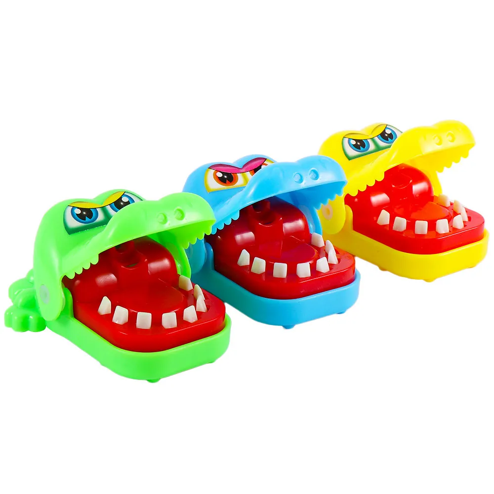 Креативный маленький Размеры крокодил Рот стоматолог кусает за палец игры Забавные приколами игрушки для детей весело играть Семья шутливые гэги