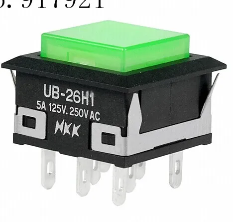 

[ZOB] UB26KKW015F-FF imported from Japan nkk day developed light button switch touch type UB-26H1 --5PCS/LOT