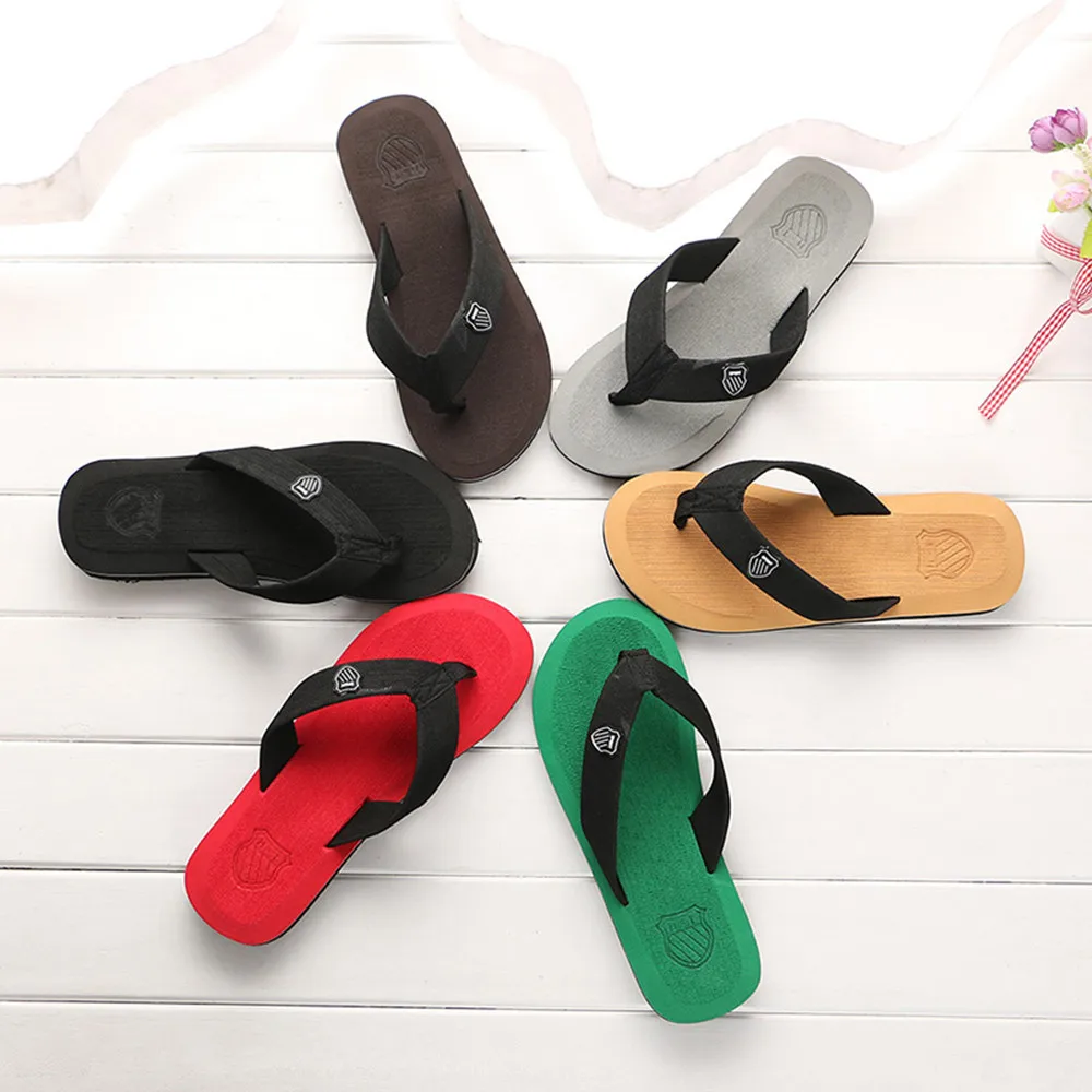 Men's Summer Flip-flops Slippers Beach Sandals Indoor&Outdoor Casual Shoes Fashion Summer Slipper Beach Sport Shoes