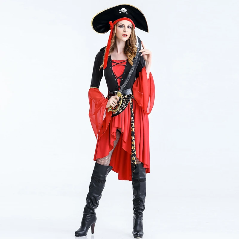 

Plus Size Pirate Costume Female Halloween Costumes For Women Disfraces Carnaval Fantasias Feminina Adult Costumes Fancy Dresses