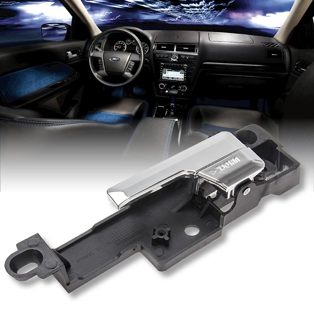 Карбон для Ford Fusion 2006 2012 передняя внутренняя дверная ручка хромированная Левая