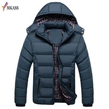 Большой размер, M-5XL,, куртка, Мужская зимняя куртка, повседневная, тонкая, хлопок, с капюшоном, парки, Casaco Masculino