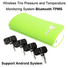 Bluetooth TPMS for Andriod Phone and iphone Wireless Tire Pressure Monitoring System 4pcs Internal sensor