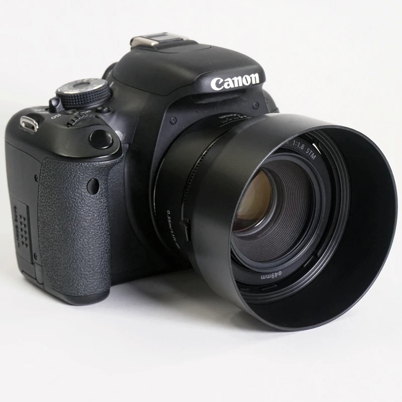 Реверсивная бленда для объектива Canon EF 50 мм f/1 8 STM|lens hood|es 68camera hood |