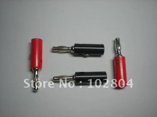 

Banana Plug Nickel Plated Red and Black 40mm Long with Srew 100 pcs per Lot