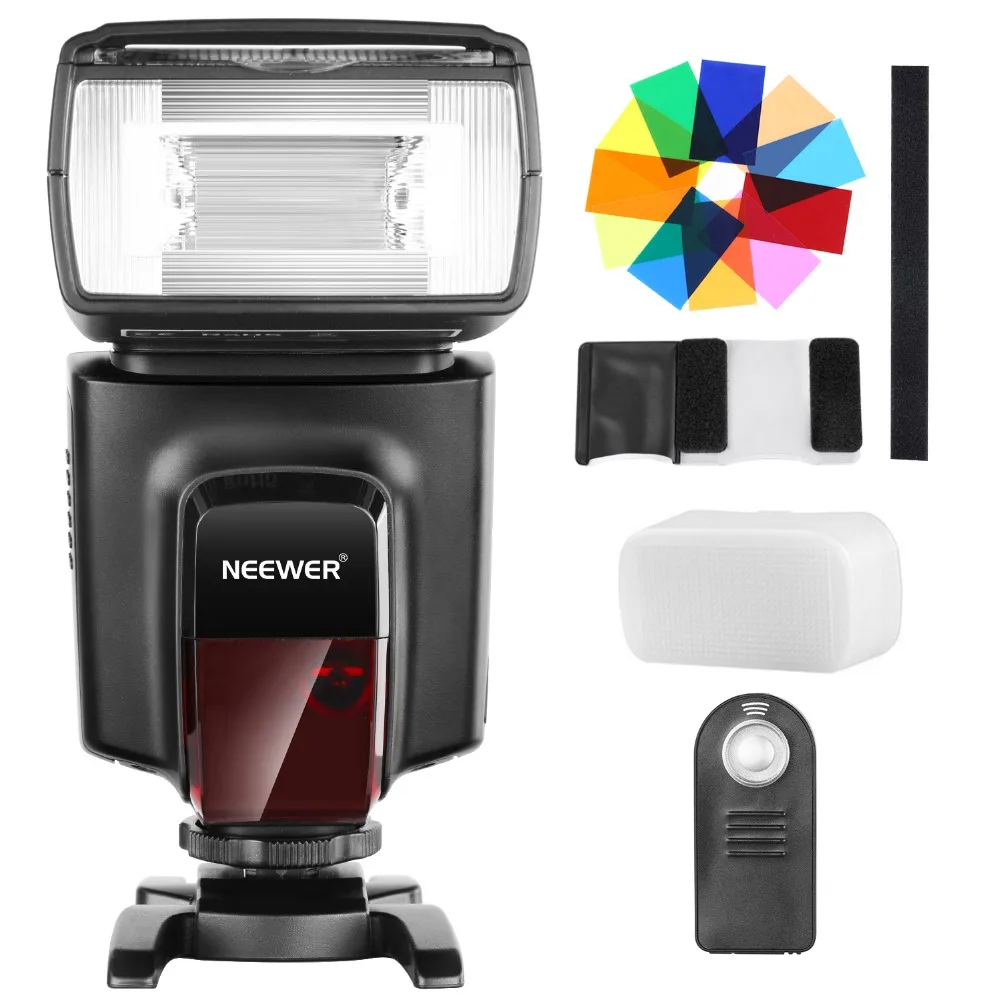 Вспышка Neewer TT560 Speedlite с 12 цветными фильтрами и ИК беспроводным пультом