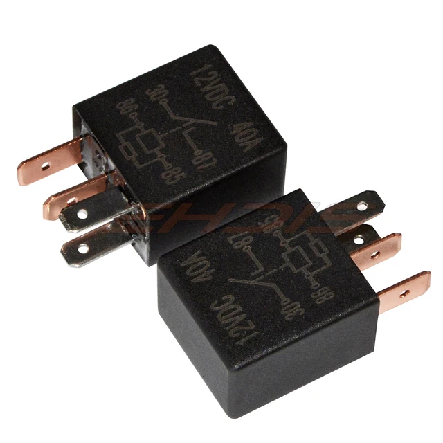 2Pcs Fused Relay On/Off 12V 24V 30A Automotive 4 Pin Fuse Electronic